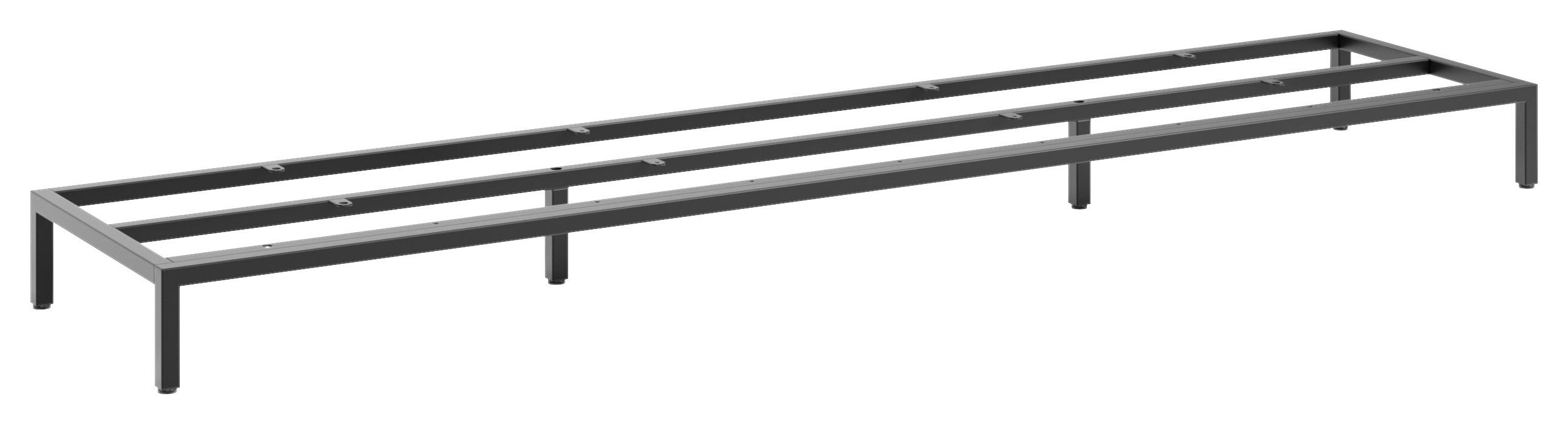 FUßGESTELL - Schwarz, Basics, Metall (179,6/13/39,5cm)