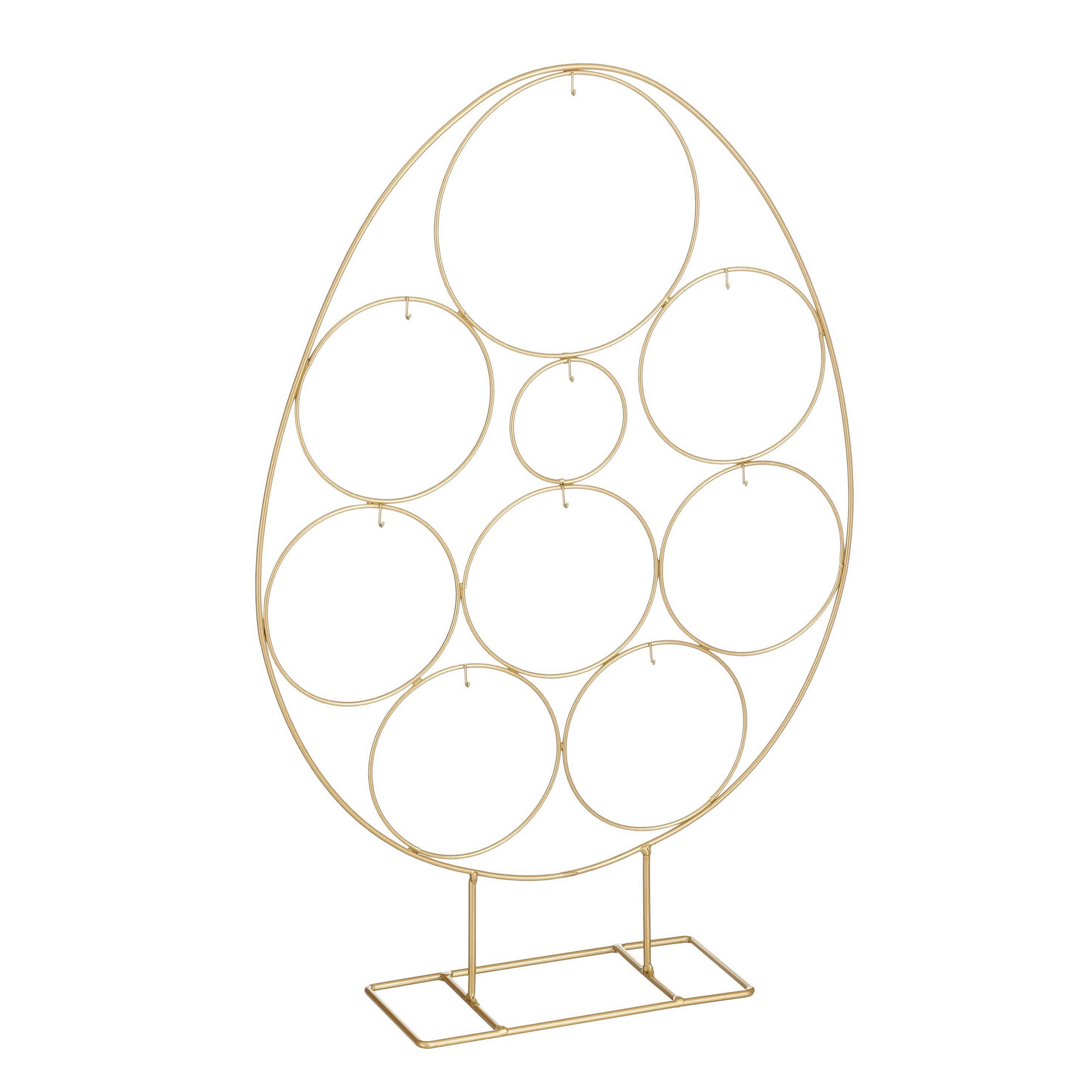 HÚSVÉTI TOJÁS - aranyszínű, Basics, fém (38/10/57.5cm)