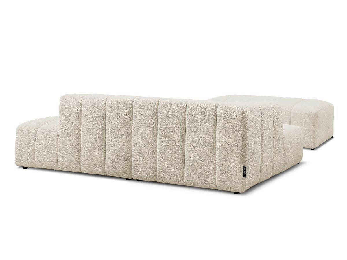 ECKSOFA  ANNECY Beige Bouclé  - Beige/Schwarz, MODERN, Kunststoff/Textil (170/262cm)