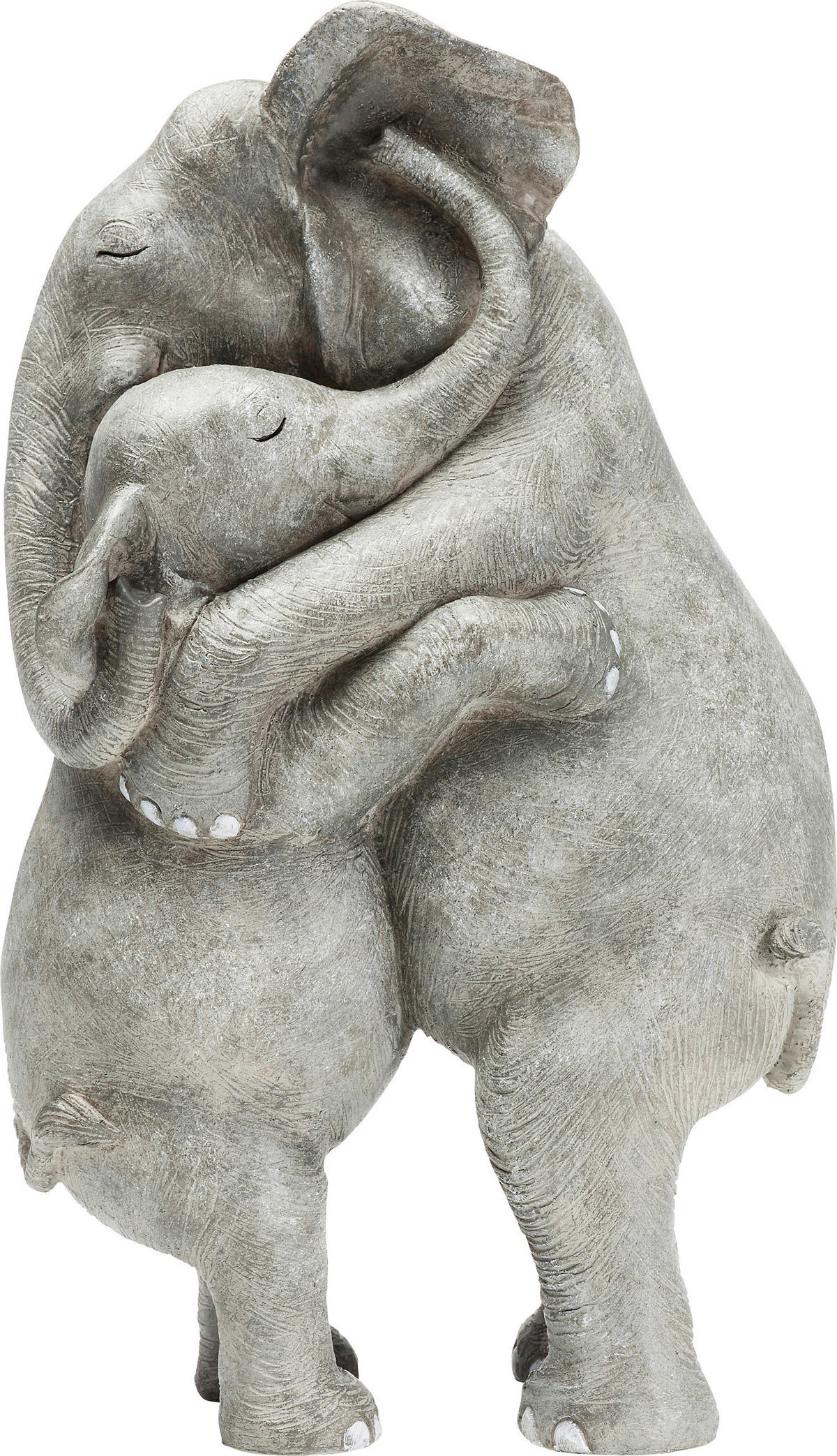 DEKOELEFANT - Grau, Basics, Kunststoff (22/36/15cm) - Kare-Design
