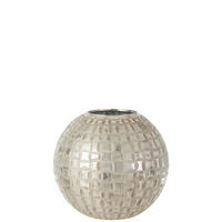 TEELICHTHALTER - Grau, Basics, Glas (30,5/30,5/27cm)