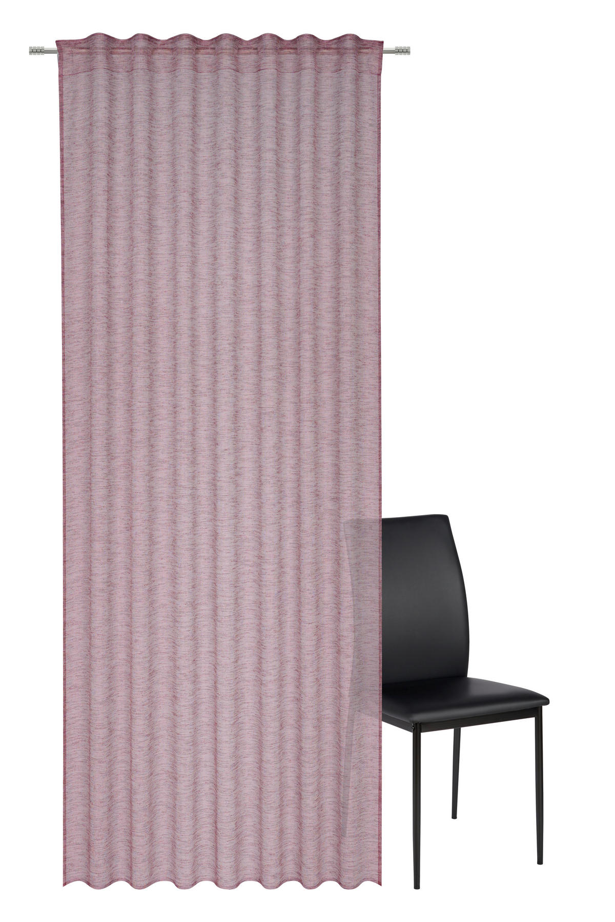 HOTOVÝ ZÁVĚS, průhledné, 140/245 cm - fialová, Basics, textil (140/245cm) - Esposa