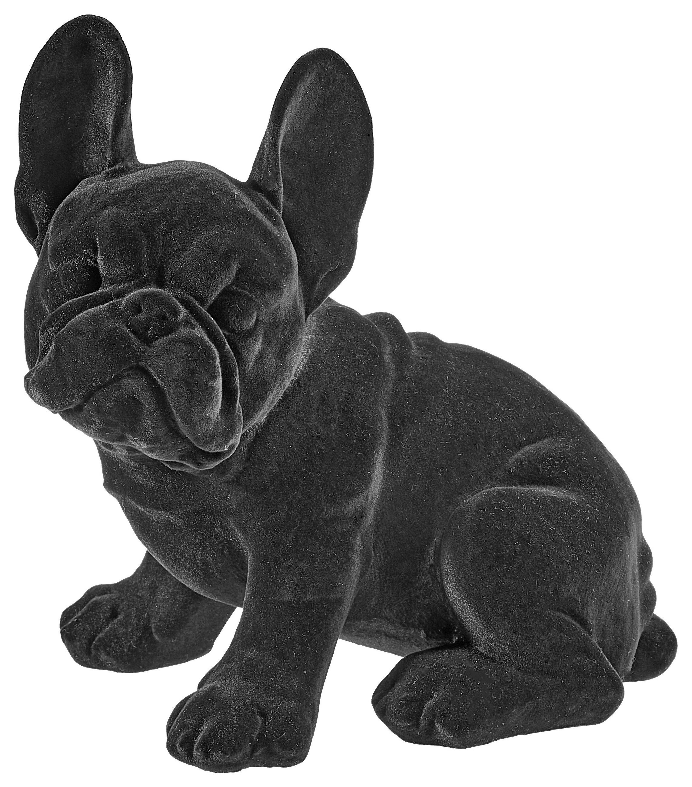 Ambia Home Dekohund Schwarz 22x24.5x17.5 cm
