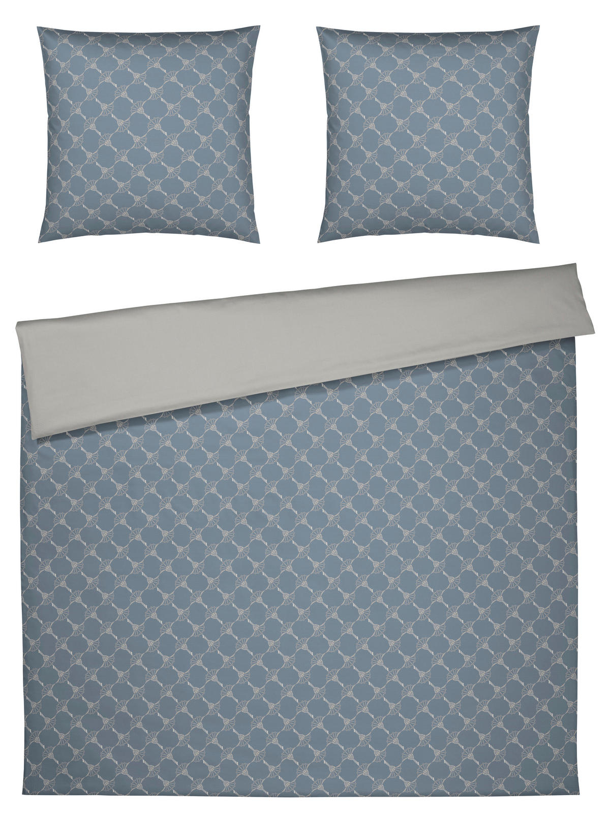 WENDEBETTWÄSCHE Makosatin 200/200 cm  - Hellblau, Design, Textil (200/200cm) - Joop!