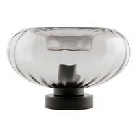 TISCHLEUCHTE 28/17,6 cm  - Schwarz, Design, Glas/Metall (28/17,6cm) - Osram