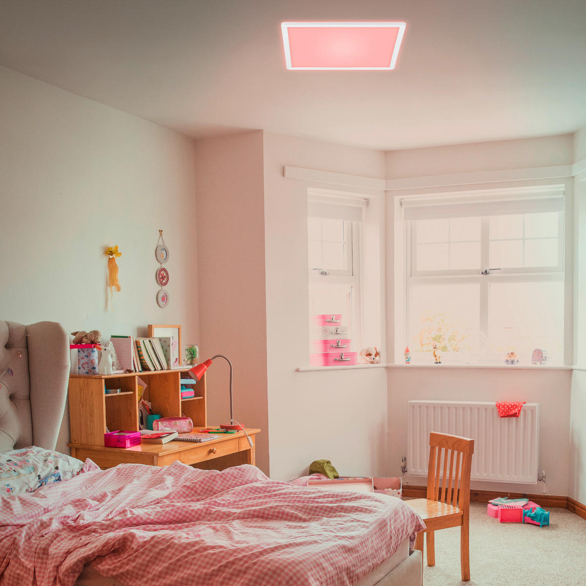 LED-PANEEL Slim 29,3/29,3/2,8 cm   - Weiß, Basics, Kunststoff (29,3/29,3/2,8cm)