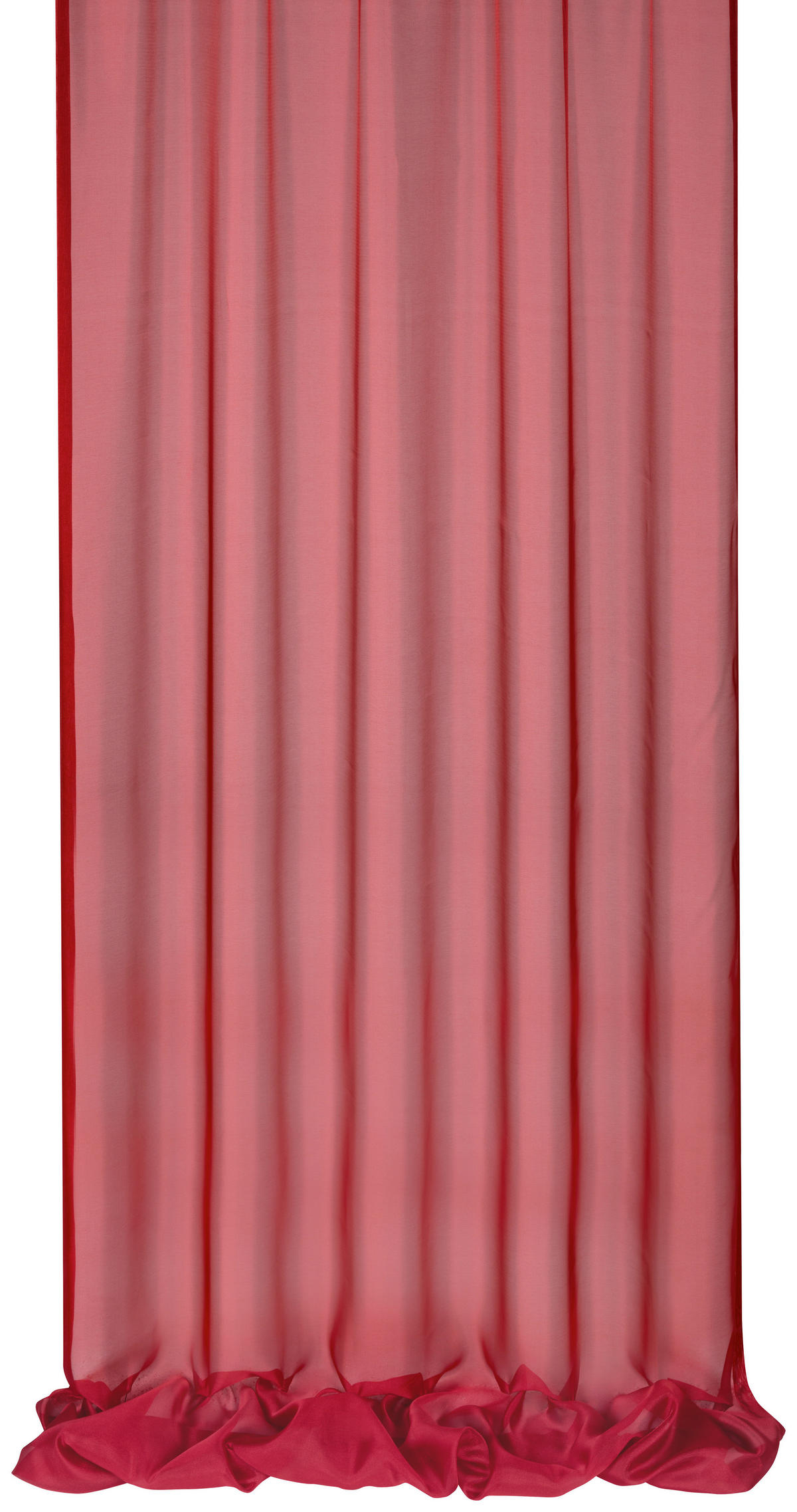 DEKOSTOFF per lfm transparent  - Rot, Basics, Textil (145cm) - Esposa