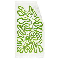 PLÁŽOVÁ OSUŠKA, 100/180 cm, zelená - zelená, Design, textil (100/180cm) - Esposa