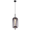 HÄNGELEUCHTE Blacky 22/120 cm   - Schwarz, Design, Glas/Metall (22/120cm) - Globo