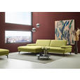 ECKSOFA  in Chenille, Flachgewebe Hellgrün  180/284 cm  - Schwarz/Hellgrün, Design, Textil/Metall (180/284cm) - Dieter Knoll