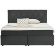 BOXSPRINGBETT 160/200 cm  in Anthrazit  - Anthrazit/Schwarz, Design, Holzwerkstoff/Kunststoff (160/200cm) - Xora