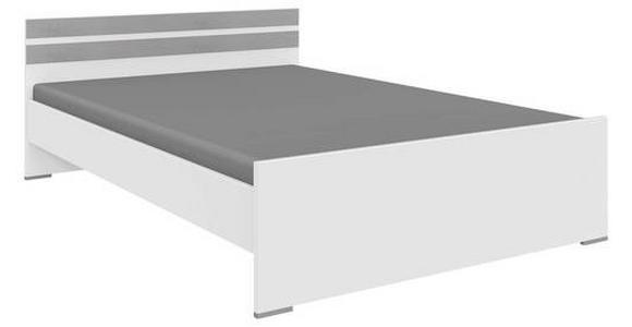 BETT 120/200 cm in Grau, Weiß - Alufarben/Weiß, KONVENTIONELL, Holzwerkstoff (120/200cm) - Carryhome
