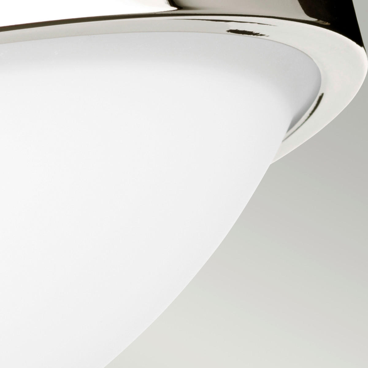 DECKENLEUCHTE  31.8/10.8  cm    - Nickelfarben, Basics, Glas/Metall (31.8/10.8 cm) - Elstead Lighting