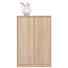 KOMMODE Sonoma Eiche - Silberfarben/Schwarz, Basics, Holzwerkstoff/Metall (72/110/36cm) - Xora