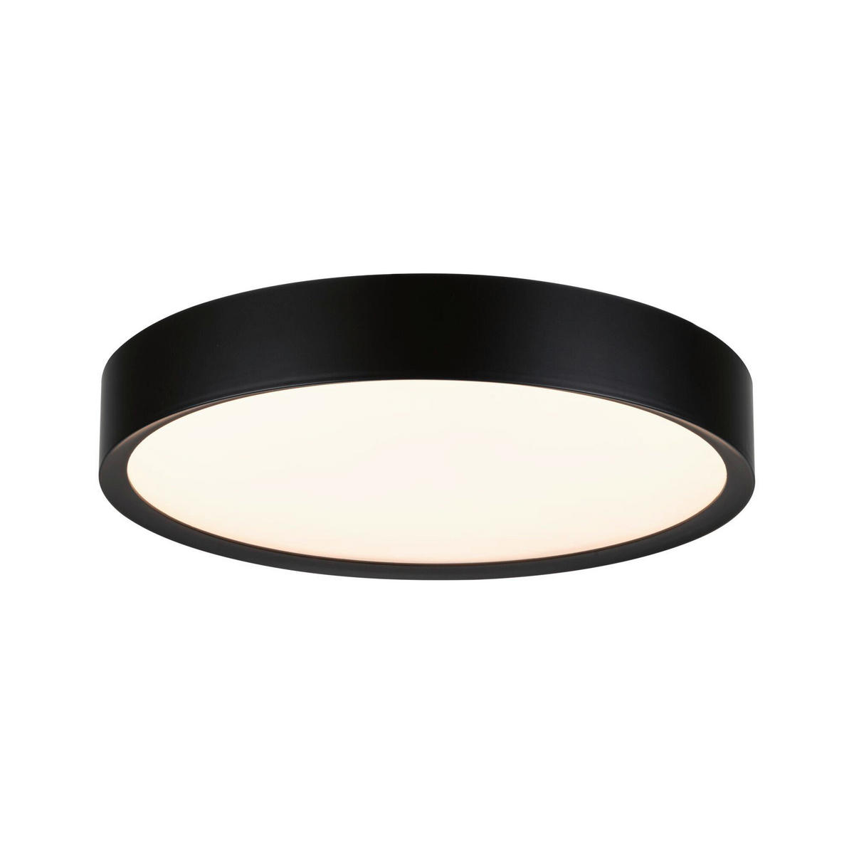 LED-DECKENLEUCHTE Tega 33,4/6,5 cm   - Schwarz, Basics, Kunststoff (33,4/6,5cm) - Paulmann