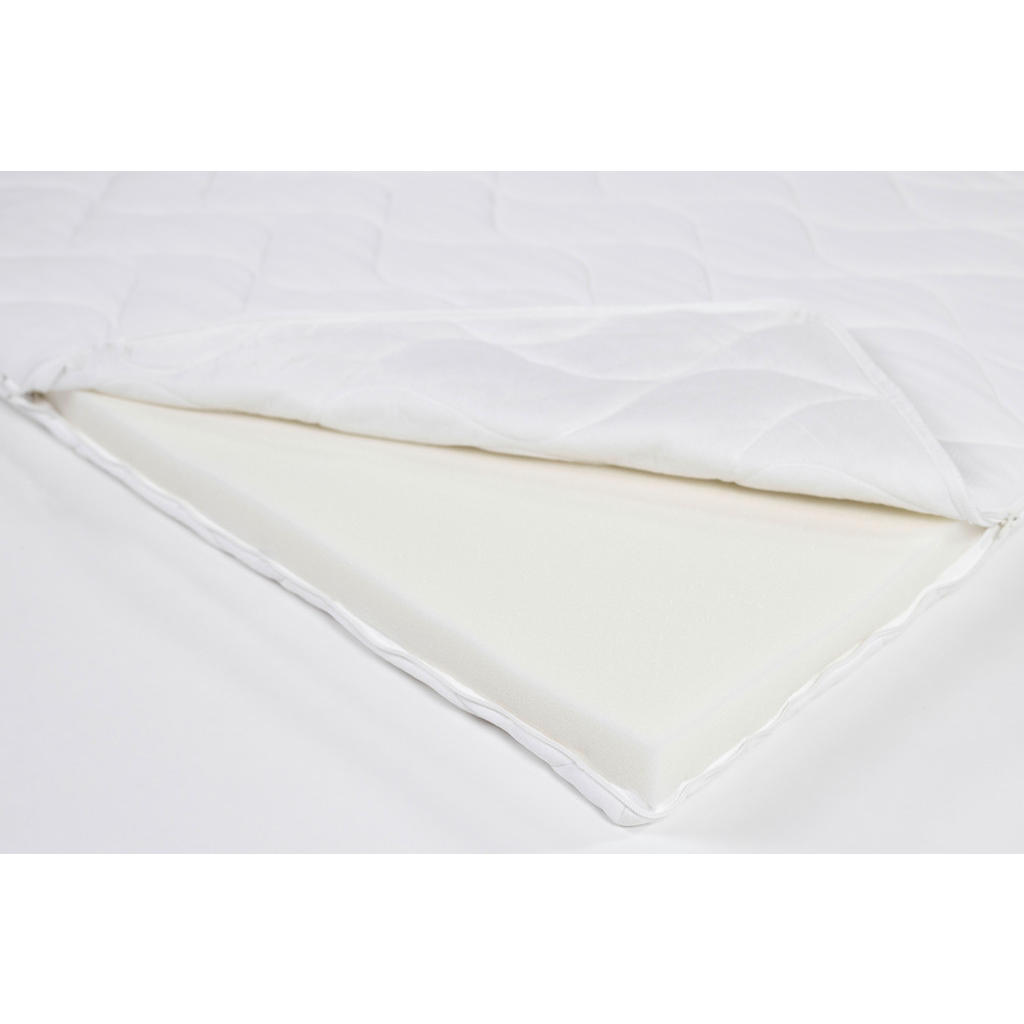 Thumbnail - Livetastic Topper Visco, Weiß, Textil, Füllung: Viskoelastischer Kern, 80x200 cm, Oeko-Tex® Standard 100, Bezug abnehmba...