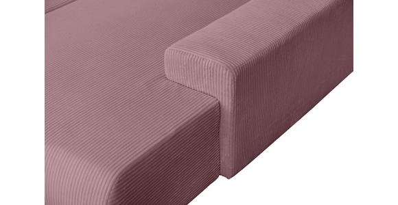 WOHNLANDSCHAFT  in Cord Altrosa  - Schwarz/Altrosa, KONVENTIONELL, Textil/Metall (191/351/191cm) - Carryhome