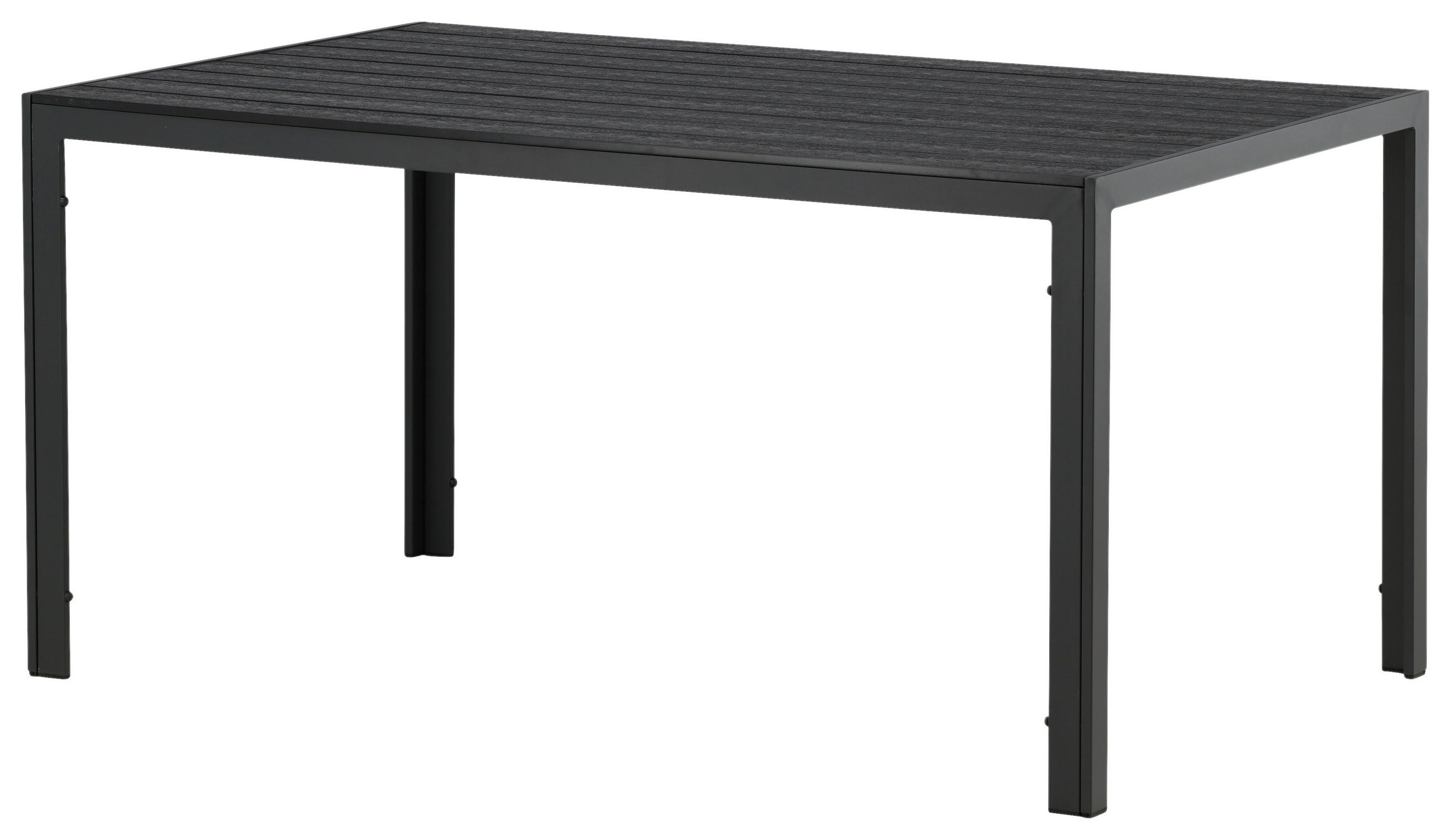 UTEBORD trä, metall rektangulär  - svart, Klassisk, metall/trä (150/90/75cm) - Gardenson