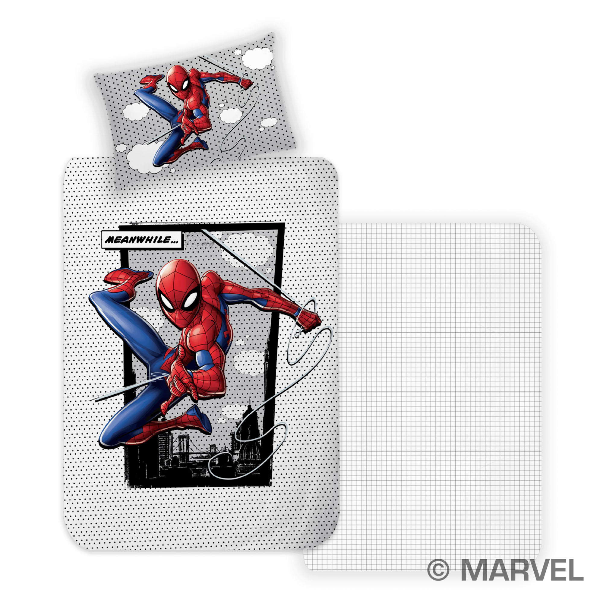 "SPIDERMAN" Ágyneműhuzat-garn. 140/200 cm  - színes, Basics, textil (140/200cm)