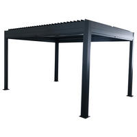 PAVILLON 396/231/299 cm   - Anthrazit, Design, Metall (396/231/299cm) - Amatio