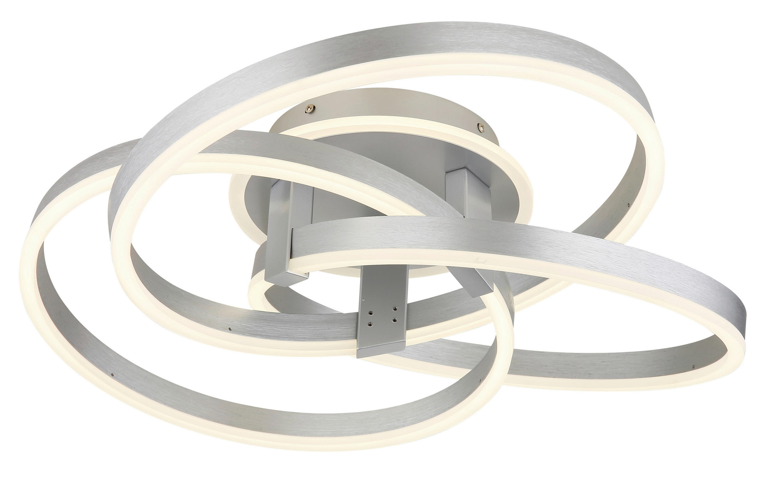 Globo Led-Deckenleuchte Herwig Grau, Opal 57.5x20x60 cm