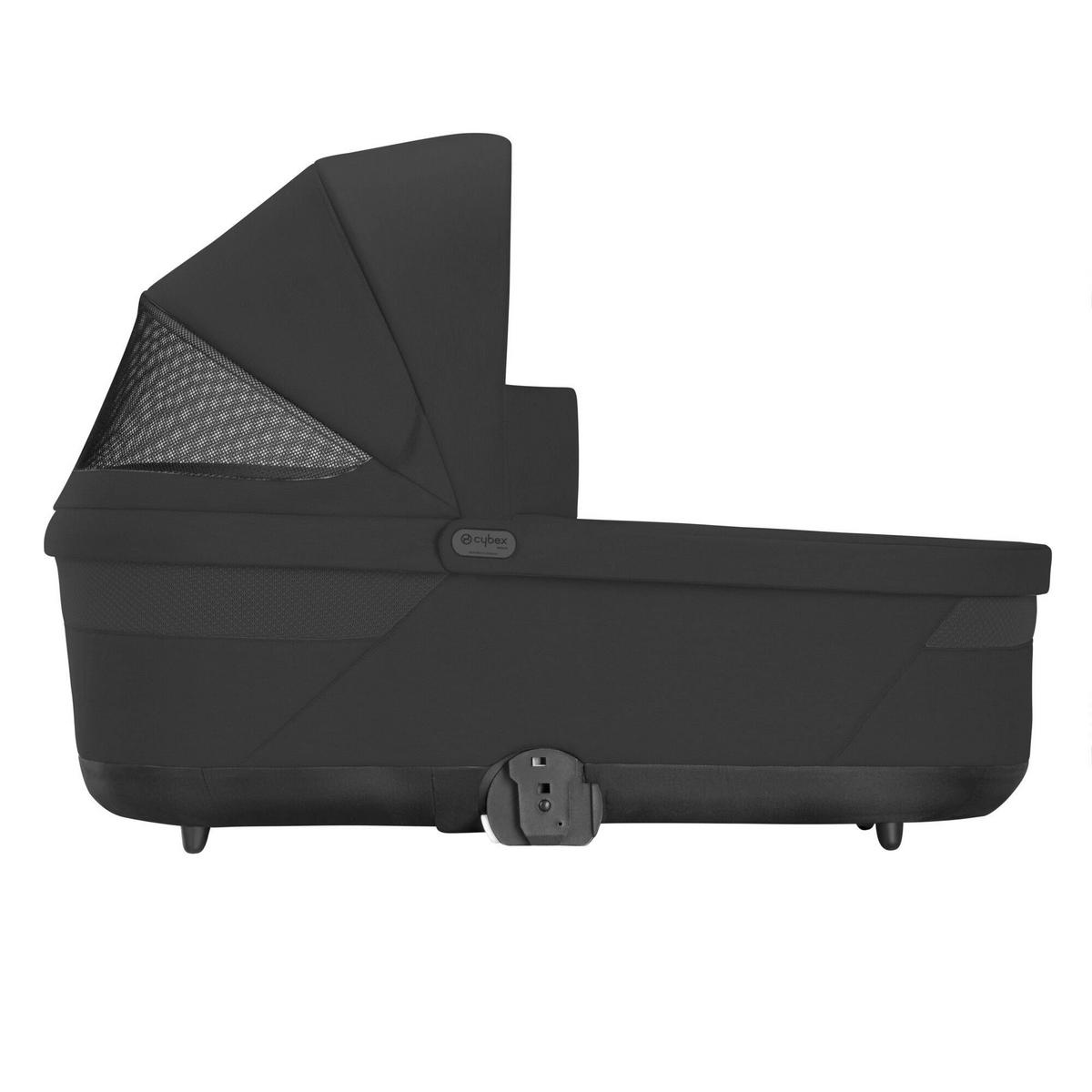 LIEGEWANNE COT S LUX  - Schwarz, Basics, Kunststoff/Textil (88,5/45/22,3cm) - cybex GOLD