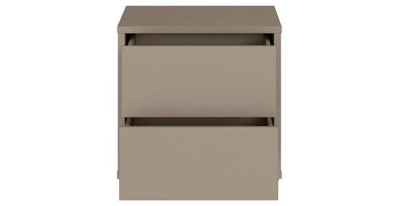NACHTSCHRANK 50/48/42 cm  - Taupe/Silberfarben, Trend, Holzwerkstoff/Kunststoff (50/48/42cm) - Carryhome