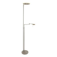 STEHLEUCHTE 58/27/185 cm    - Edelstahlfarben, Design, Glas/Metall (58/27/185cm)