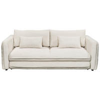 SCHLAFSOFA Mikrovelours Beige  - Beige/Schwarz, KONVENTIONELL, Kunststoff/Textil (237/94/117cm) - MID.YOU
