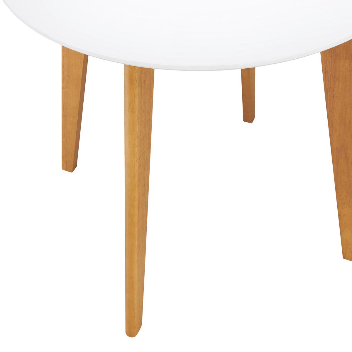 ESSTISCH in Holz 80/80/76 cm  - Weiss/Eichefarben, Design, Holz (80/80/76cm) - Livetastic