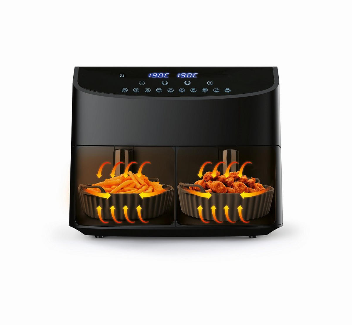 BACKFORMENSET KitchBo  - Schwarz/Grau, Basics, Kunststoff (20,2/15,9/6,3cm)