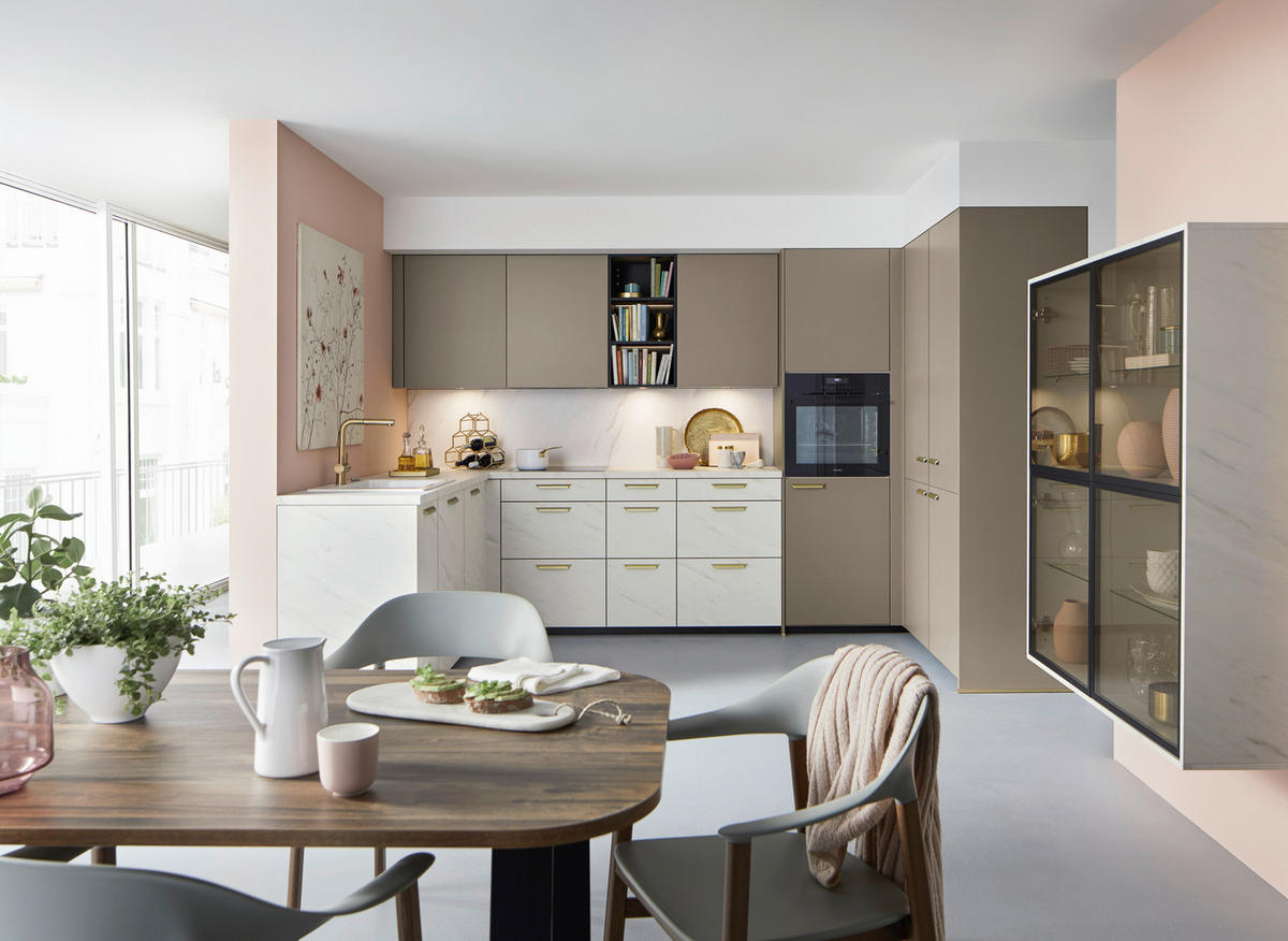 EINBAUKÜCHE   - Design, Holzwerkstoff - Novel