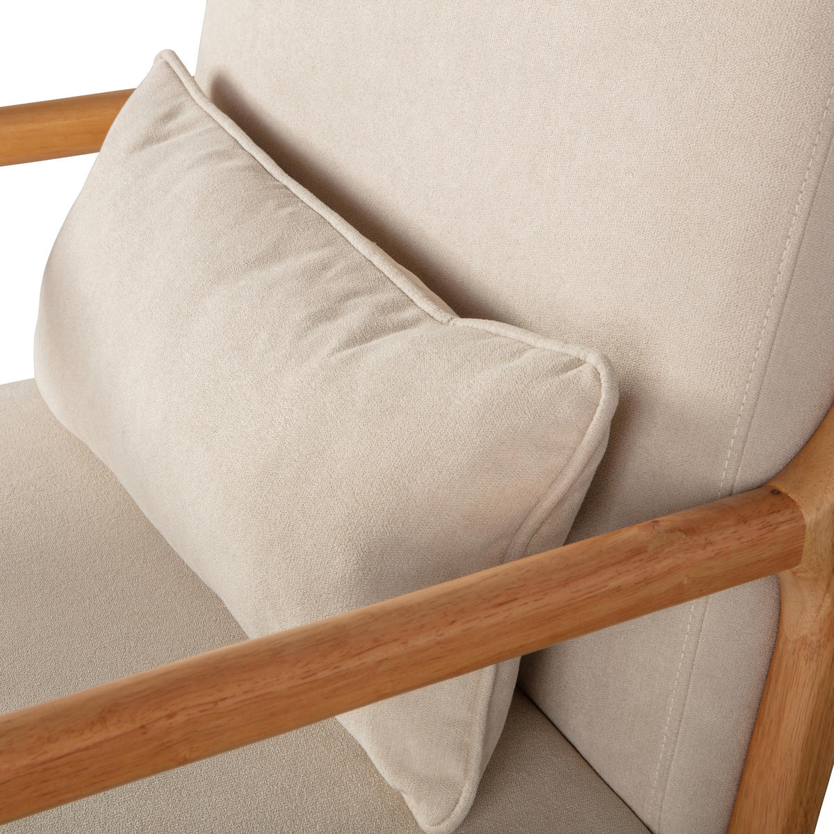 SESSEL in Webstoff Naturfarben  - Naturfarben, Design, Holz/Textil (67/75/82cm) - Livetastic