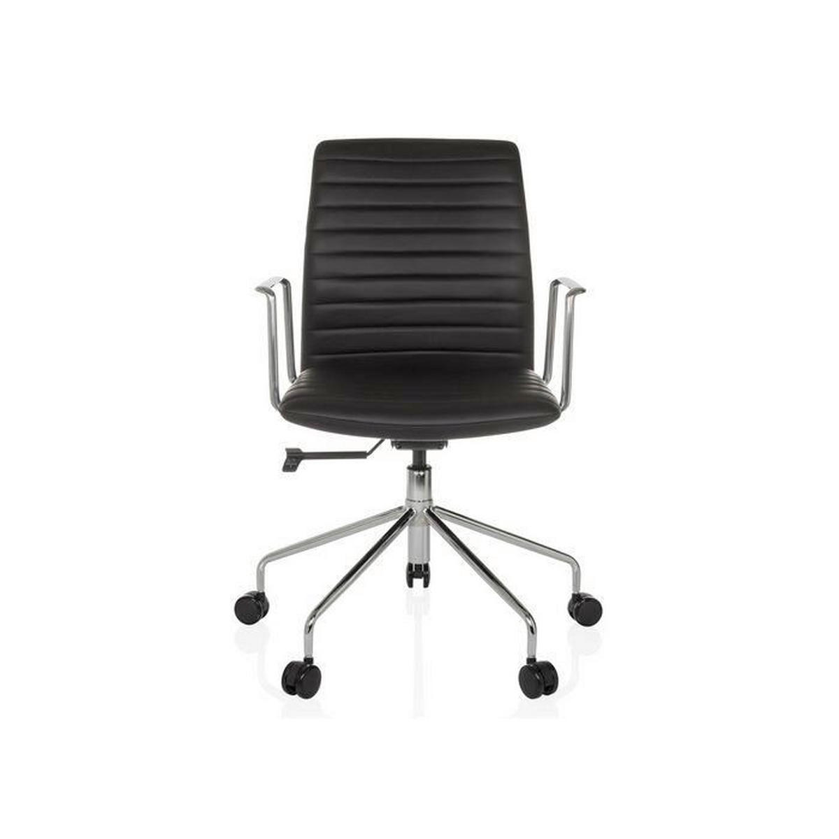 OTOČNÁ ŽIDLE, černá - barvy stříbra/černá, Moderní, kov/plast (58/93 - 101/59cm) - MID.YOU
