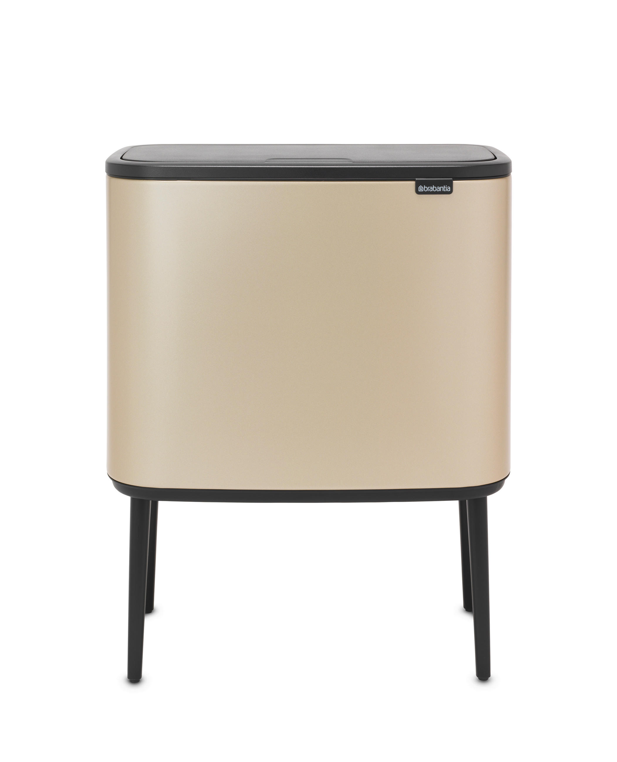SZEMETESVÖDÖR  - Pezsgő/fekete, Basics, műanyag/fém (36Ll) - Brabantia