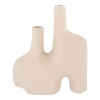 VASE  - Sandfarben, Basics, Keramik (23,5/27/8cm)