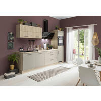 KUHINJSKI BLOK BREZ APARATOV - siva/barve hrasta, Basics, leseni material (280cm) - Venda