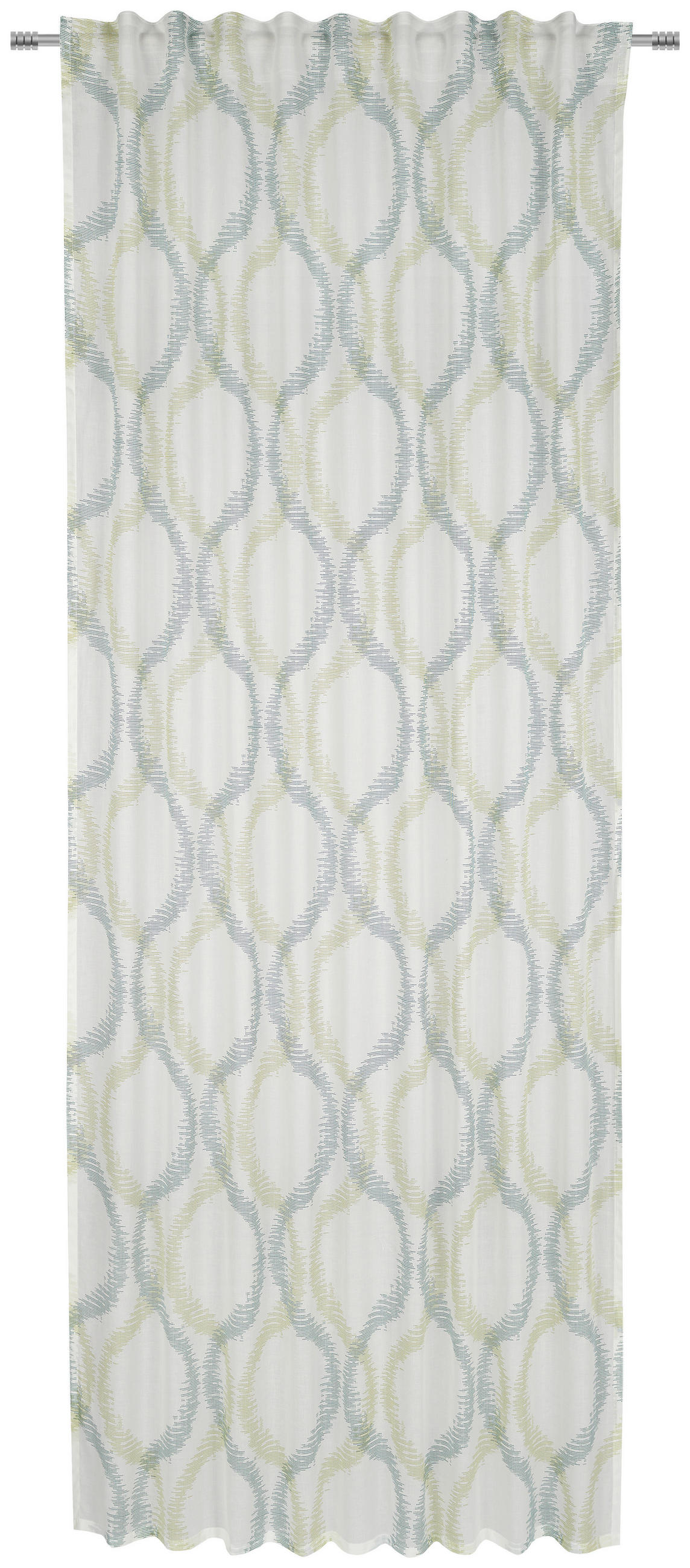 KONČANA ZAVESA  prosojno   140/255 cm  - bela, Konvencionalno, tekstil (140/255cm) - Bio:Vio