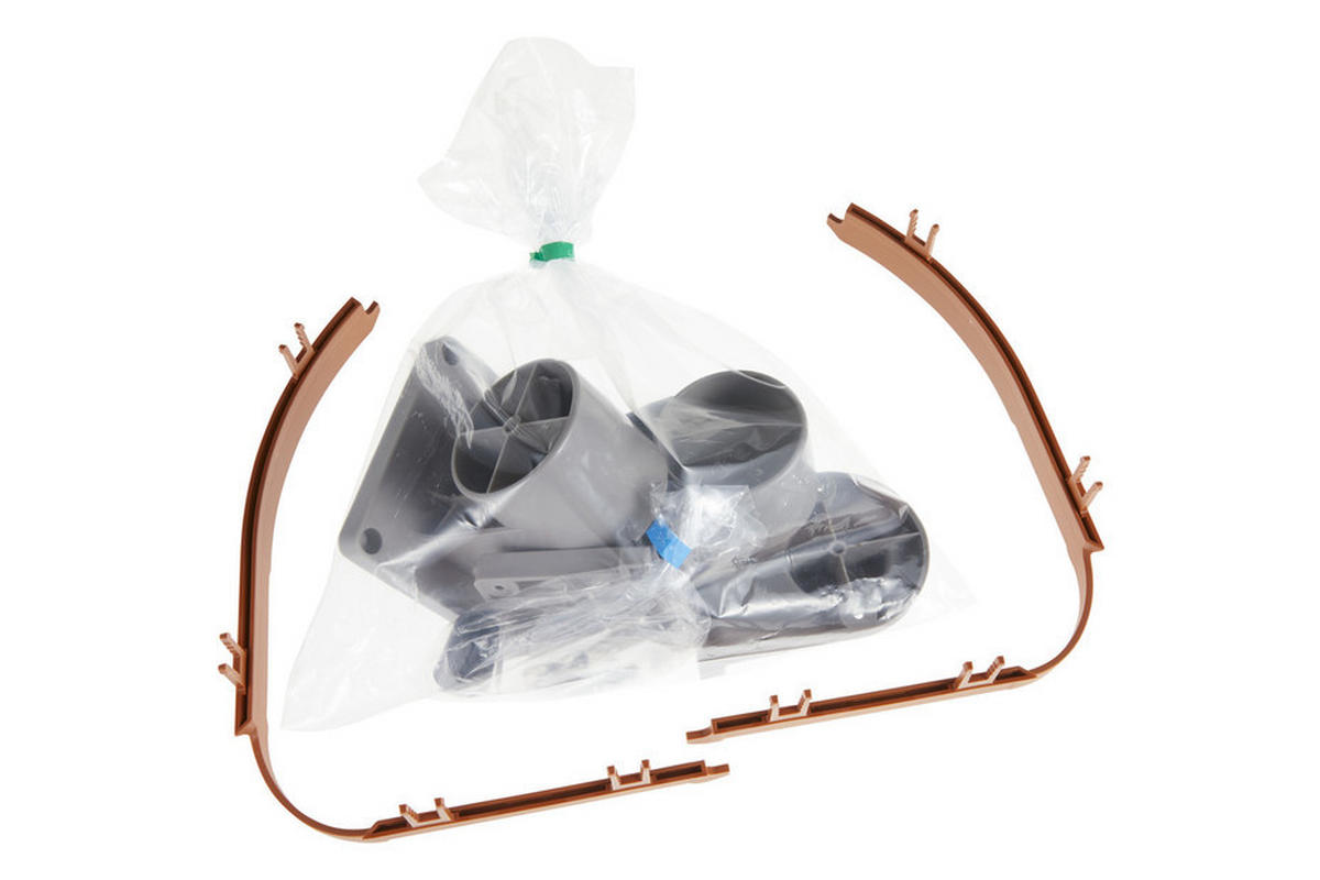 EINBAUABFALLSAMMLER 35 l  Kunststoff  - Grau, Basics, Kunststoff (37/41/35cm) - HKT