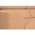 ECKSOFA Rostfarben Struktur  - Rostfarben/Schwarz, Design, Kunststoff/Textil (284/205cm) - Xora