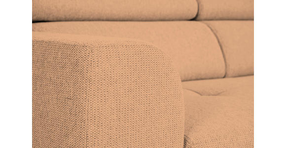 ECKSOFA Rostfarben Struktur - Rostfarben/Schwarz, Design, Kunststoff/Textil (205/284cm) - Xora