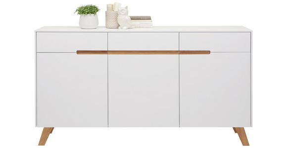 SIDEBOARD 169/94/41 cm - Eichefarben/Weiß, Design, Holz/Holzwerkstoff (169/94/41cm) - Hom`in