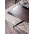 ESSTISCH in Holz 200/100/76 cm  - Schwarz/Braun, ROMANTIK / LANDHAUS, Holz/Metall (200/100/76cm) - Landscape