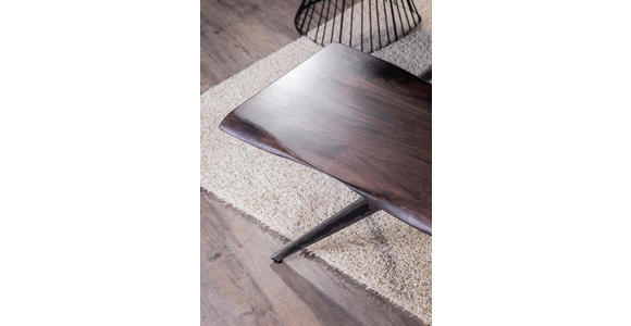 ESSTISCH in Holz 200/100/76 cm  - Schwarz/Braun, ROMANTIK / LANDHAUS, Holz/Metall (200/100/76cm) - Landscape