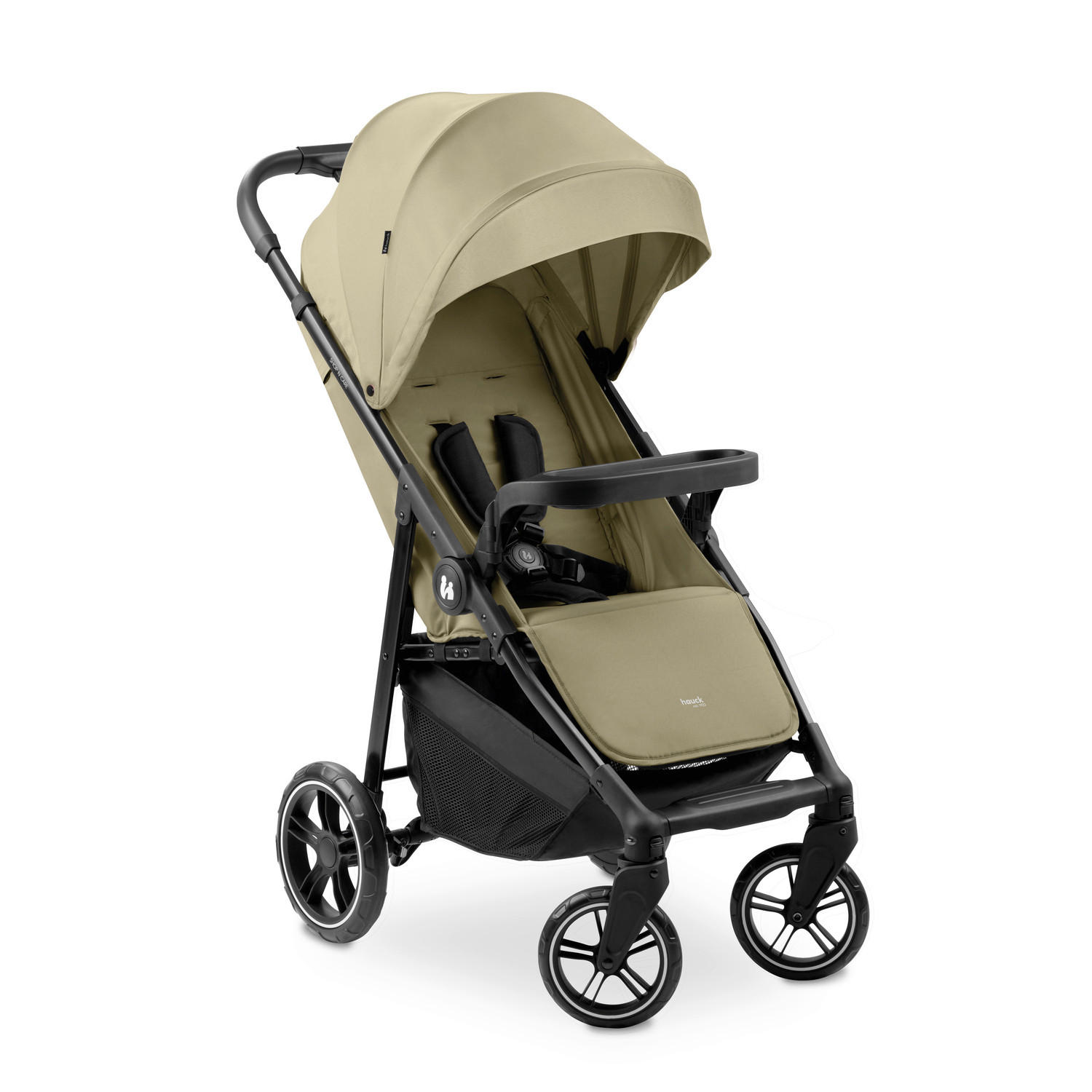 BUGGY Shop N Care  - Schwarz/Olivgrün, Basics, Kunststoff/Textil (40.5/104/51.5cm) - Hauck