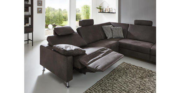 WOHNLANDSCHAFT in Textil Blau - Blau/Alufarben, Design, Textil/Metall (275/242cm) - Dieter Knoll