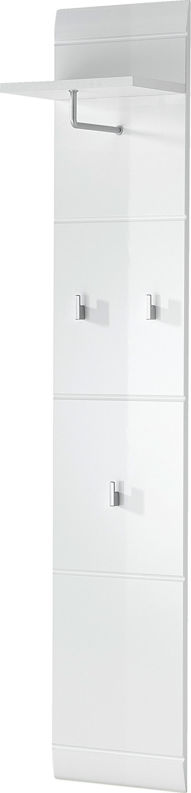 GARDEROBENPANEEL  in 30/152/23 cm  - Weiss, Design, Holzwerkstoff (30/152/23cm) - Carryhome