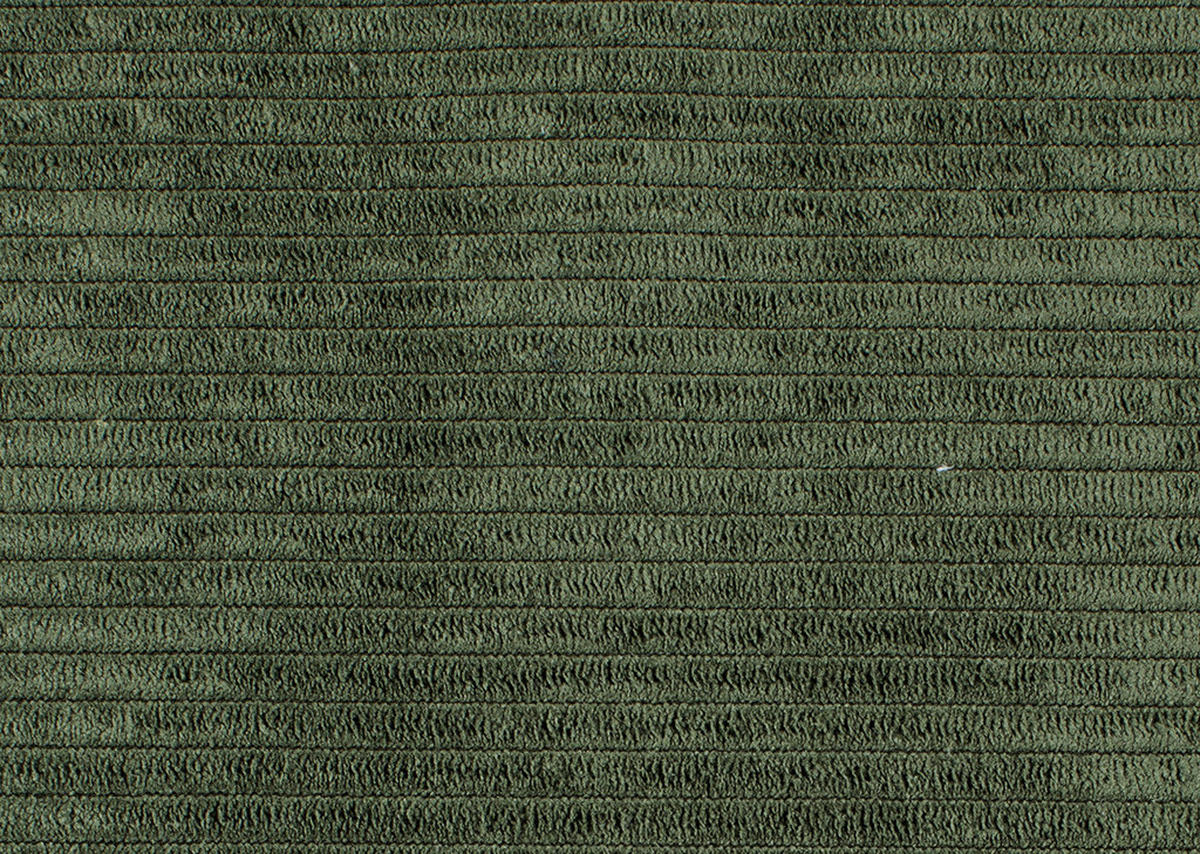 BIGSOFA in Feincord Grün  - Schwarz/Grün, Konventionell, Holz/Textil (280/67/120cm) - Carryhome