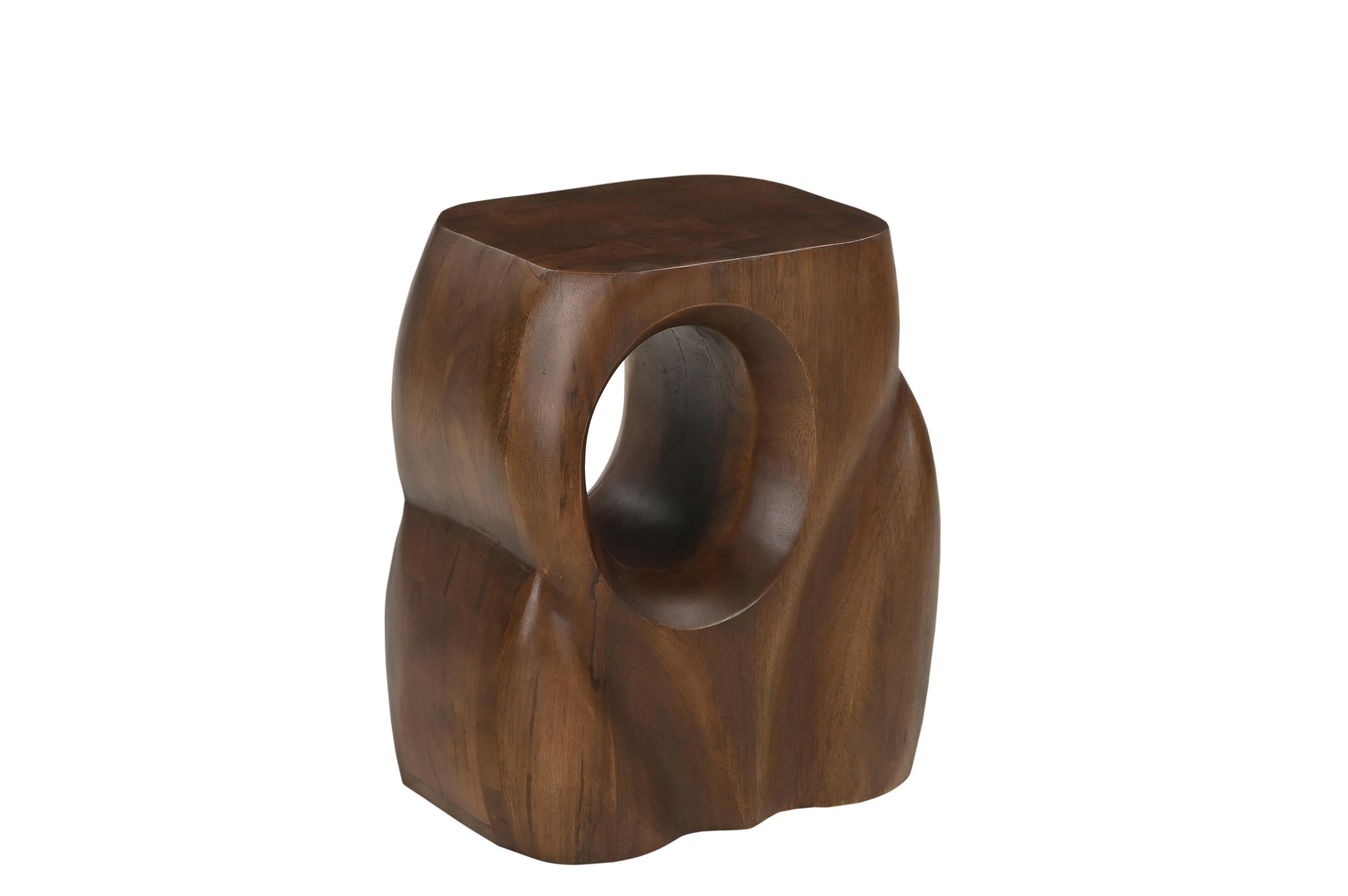 BEISTELLTISCH 36/26/41 cm Mangoholz massiv Braun rechteckig  - Braun, Design, Holz (36/26/41cm) - MID.YOU