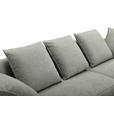 ECKSOFA in Mikrofaser Hellgrau  282/171 cm  - Hellgrau/Schwarz, Design, Textil/Metall (282/171cm) - Hom`in